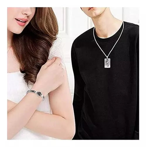 Set de Collar y Pulsera con Cerradura, visor y Llave – Un Símbolo de Amor Único