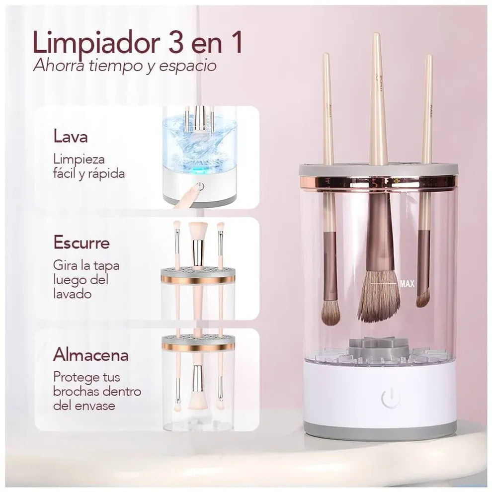 MINI LAVADORA DE BROCHAS DE MAQUILLAJE *ORIGINAL*
