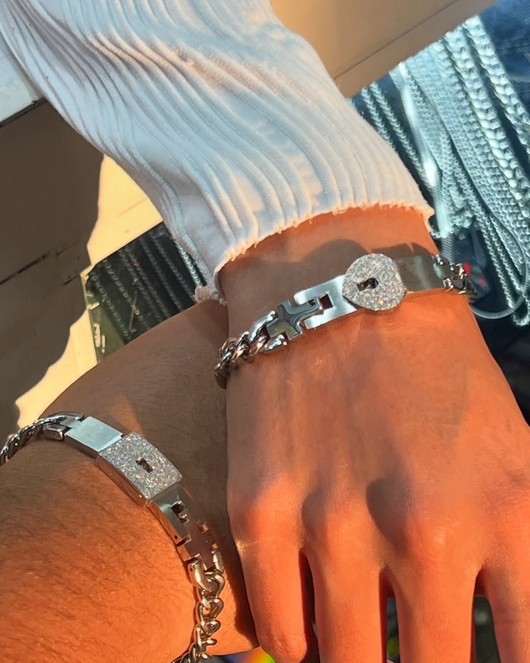 💎Pulsera con candado y llave para compartir💎