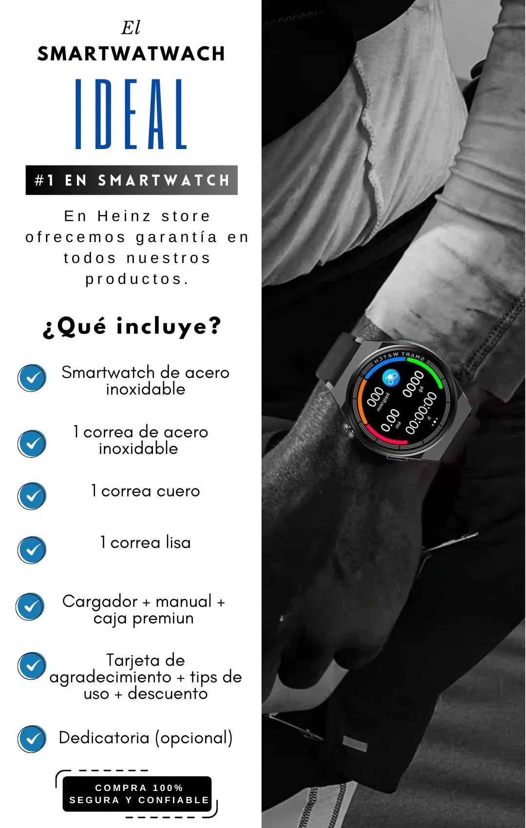 🕒 Smartwatch GT3 MAX – Tecnología, Estilo y Salud en tu Muñeca